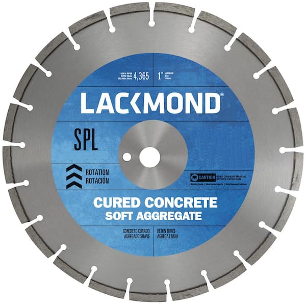 Lackmond Standard CW10 Series Wet Cut Diamond Blade for Cured Concrete 16 in. x 0.125 x 1 in.