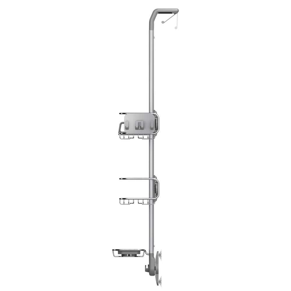 Adjustable Stainless Steel Over-Door Shower Caddy