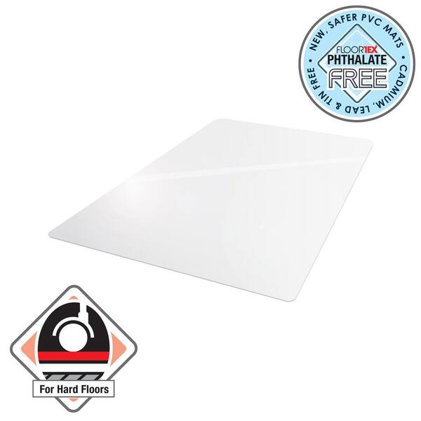 Advantagemat Vinyl Rectangular Chair Mat for Hard Floor-36" x 48"