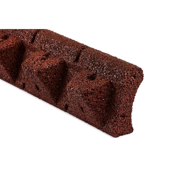 4 ft. Red Rubber Curb Landscape Edging (36-Count)