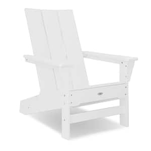 Recycled White Modern Plastic Adirondack Chair