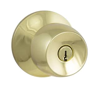 Brandywine Polished Brass Keyed Entry Door Knob