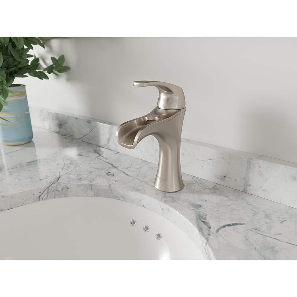 Jaida Elegance Brushed Nickel Single-Control Bathroom Faucet