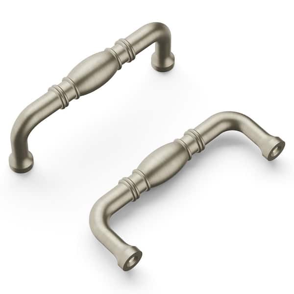 Williamsburg Collection 3 in. (76 mm) Center-to-Center Stainless Steel Cabinet Door and Drawer Pull