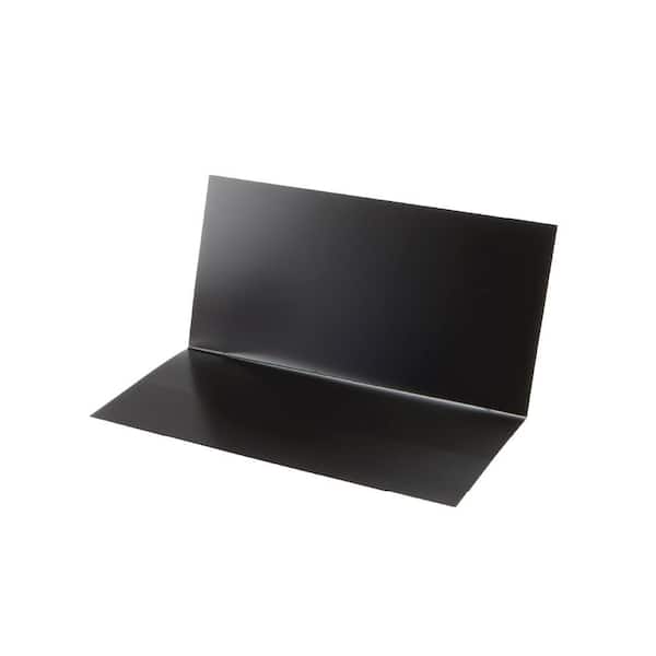 3 in. x 4 in. x 7 in. Black Aluminum Pre Bent Step Flashing