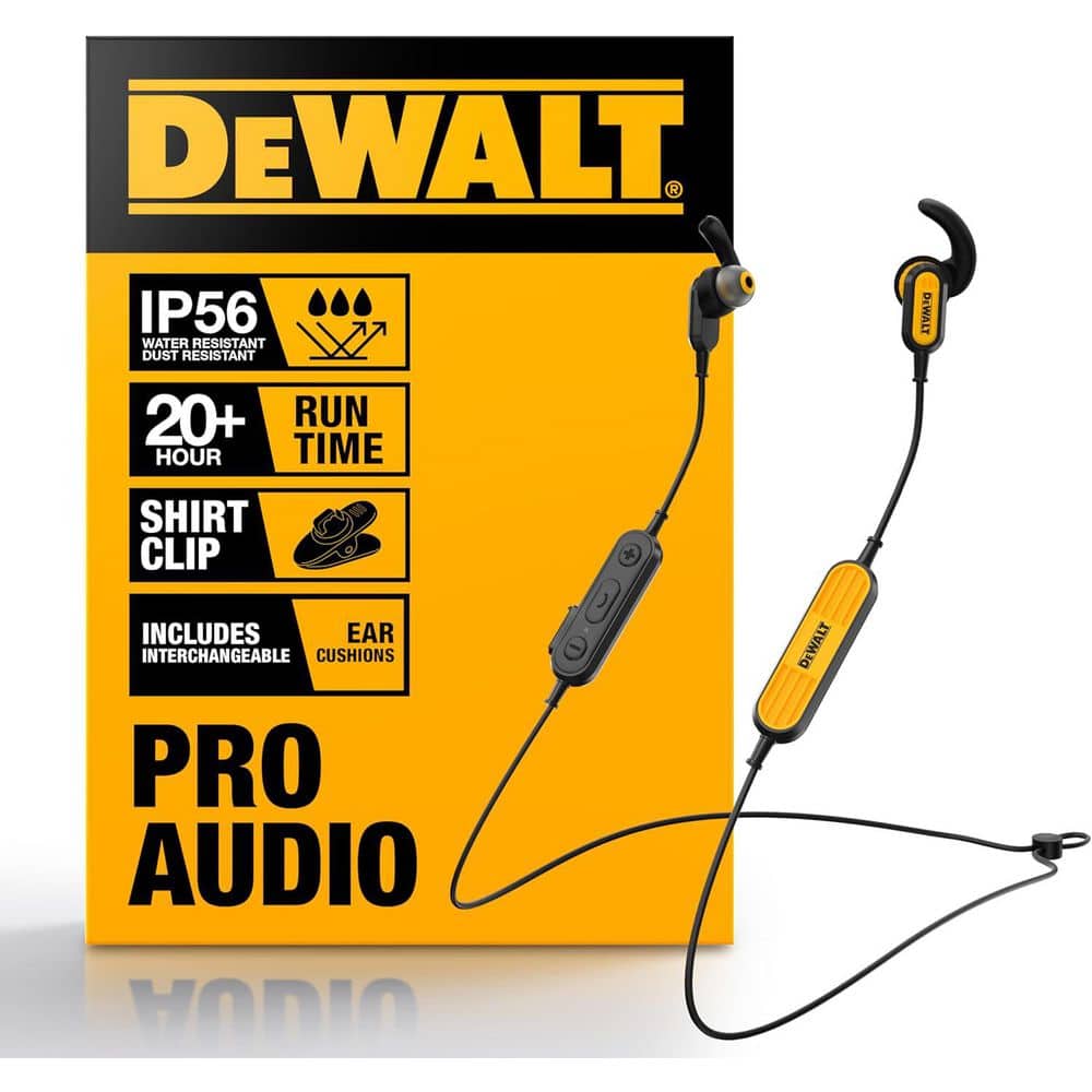 DEWALT イヤーマフ 防音 Bluetooth 付き DEWALT Jobsite Wireless Earphones 190 9935 DW2 - The Home Depot