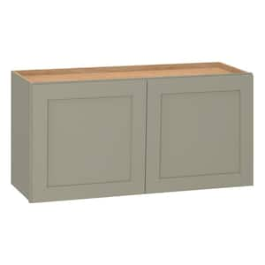 Westfield Dusk Gray Shaker Stock Assembled Wall Kitchen Cabinet (36 in. W x 12 in. D x 18 in. H)