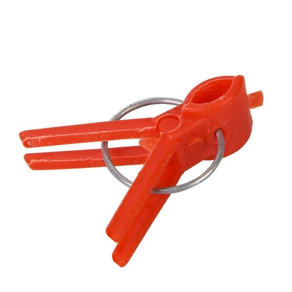 Ecostake Red Plastic Plant Clips, 50-Pack