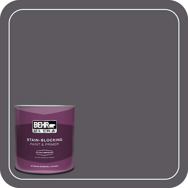BEHR ULTRA 1 qt. #MQ5-02 Dark Shadows Extra Durable Eggshell Enamel Interior Paint & Primer