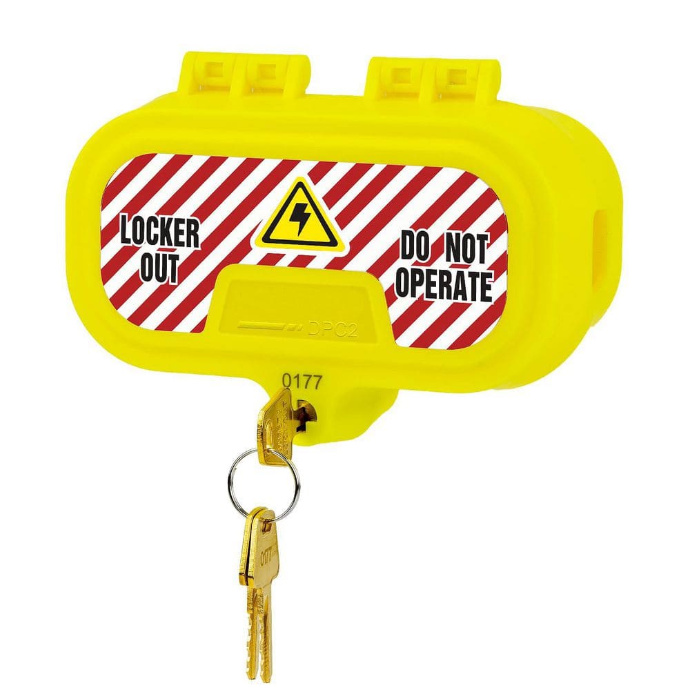 Medium Plug Lock Medium Self-Locking Plug Lock Cover (No Padlock), 5.5 in. 2.6 in. 2.6 ...