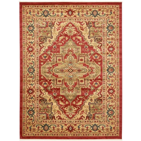 Unique Loom Sahand Arsaces Red 10' 0 x 13' 0 Area Rug