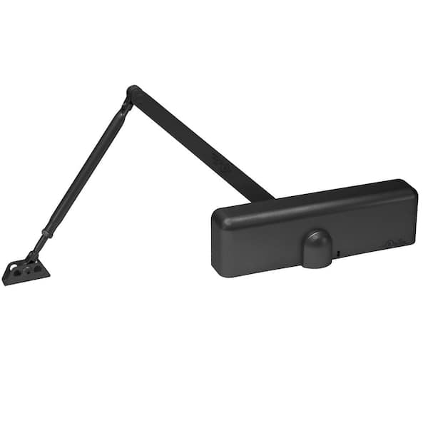 Commercial ADA Grade 1-Door Closer in Black with Adjustable Spring Tension - Sizes 1-4