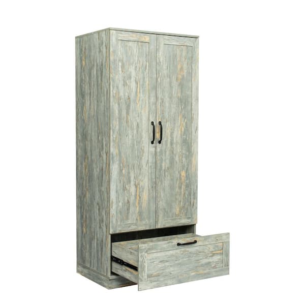 Donason Grey Cabinet with 2 doors, High Wardrobe