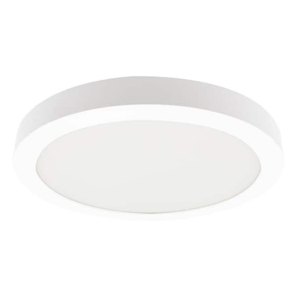 Lecoht Lecoht 9 In. Slim LED Flush Mount Ceiling Light with Plastic White Shade