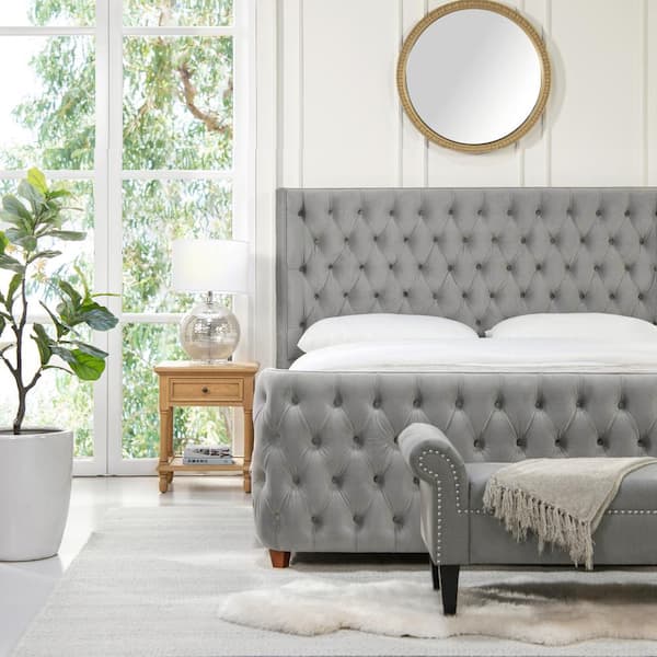Taylor Faux-Shagreen King Bed