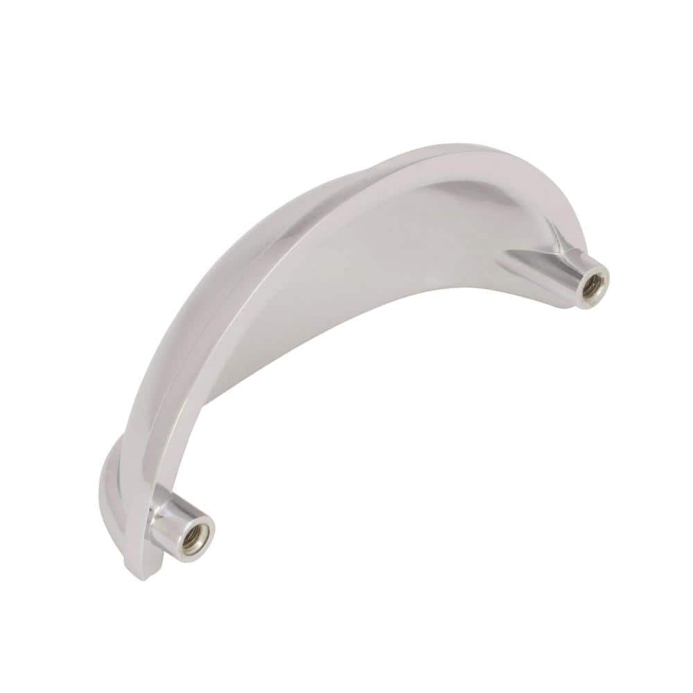 Polished Chrome Traditional Cup Pull with Mounting Hardware