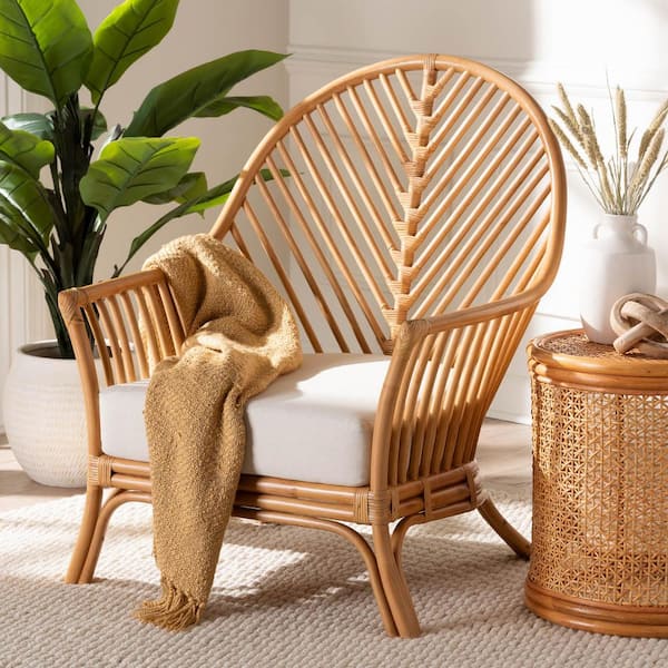 bali & pari Lisabon Light Honey Rattan Arm Chair