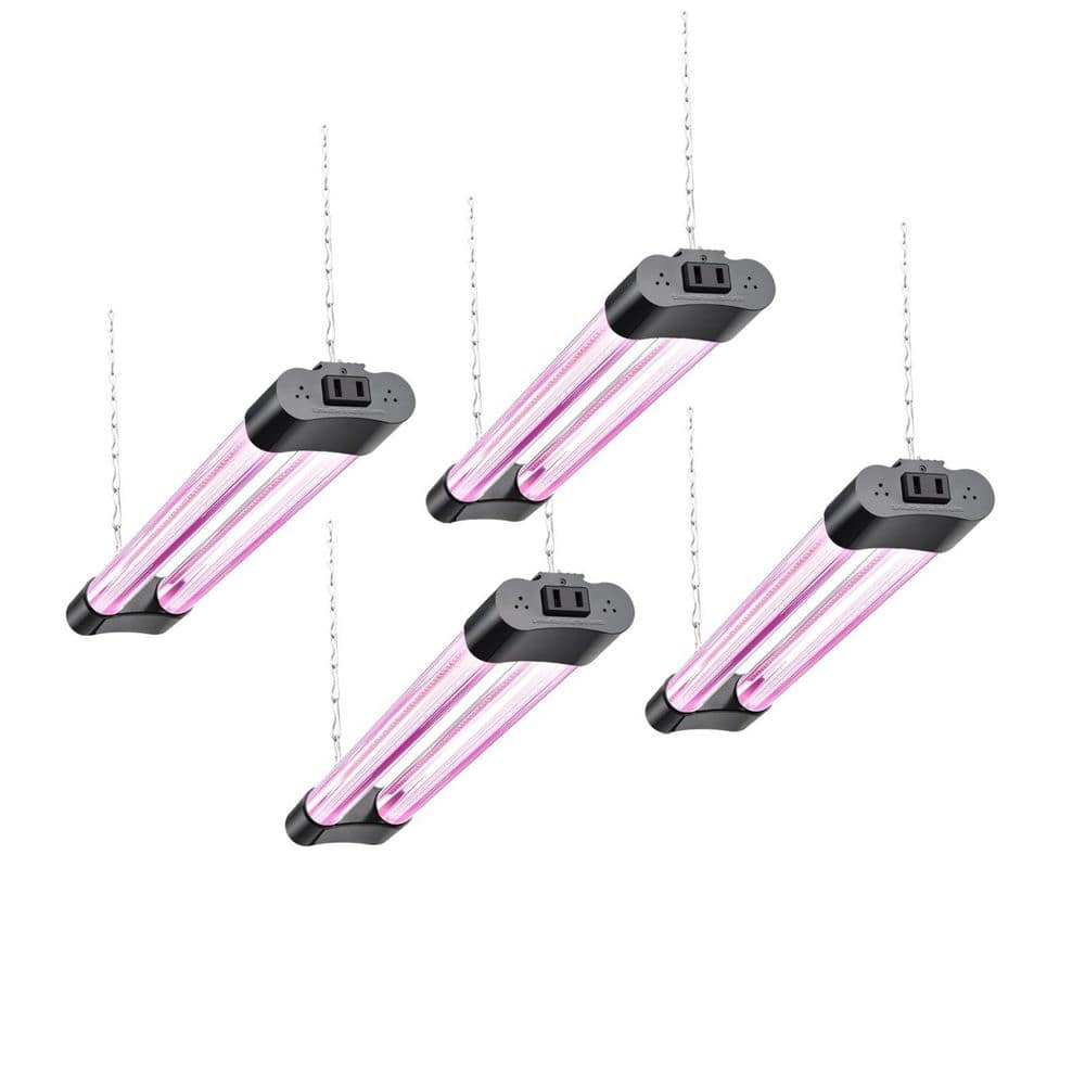 4-Pack 16 in. Full Spectrum Grow Lights from Seedling to Flowering, Plug and Hanging Design with On/Off Switch price history on PriceWatchPro
