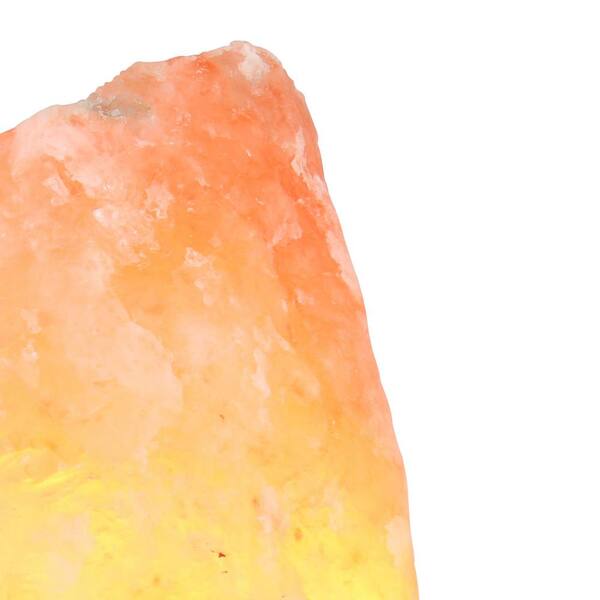 Flower Iron Basket Himalayan Salt Lamp Pink Crystal Rock Stone Holistic therapy 
