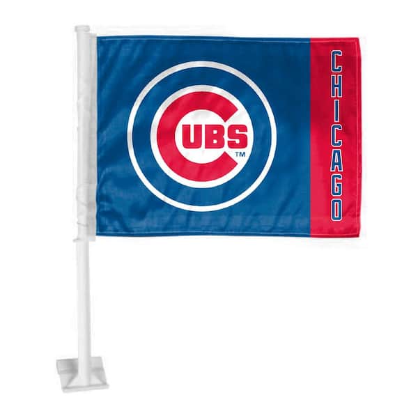 FANMATS MLB - Chicago Cubs Car Flag Large 1-Piece 11 in. x 14 in.