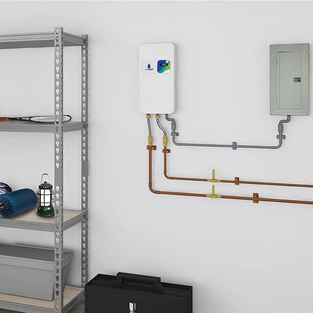 EcoSmart White Digital Electric Tankless Water Heater