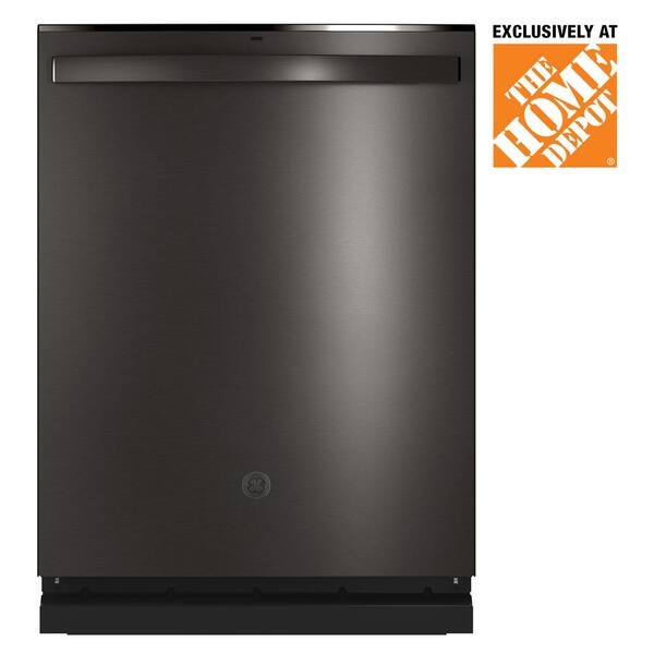 GE Adora 24 in. Black Stainless Steel Top Control Built-In Tall Tub Dishwasher with 3rd Rack, Steam Cleaning, and 48 dBA