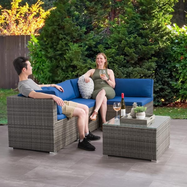 corliving parksville patio sectional set