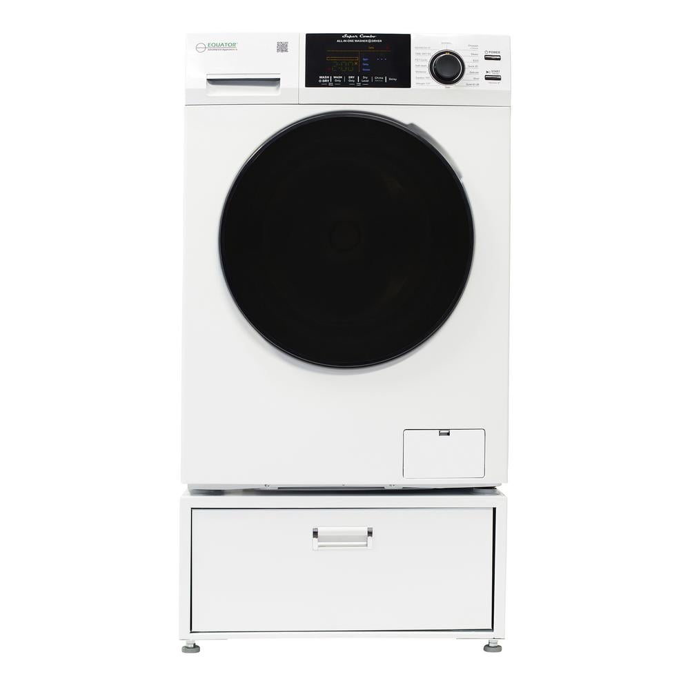 1.62 cu. ft. 110-Volt Vented Sani Washer Dryer Combo in White Pet Cycle Plu