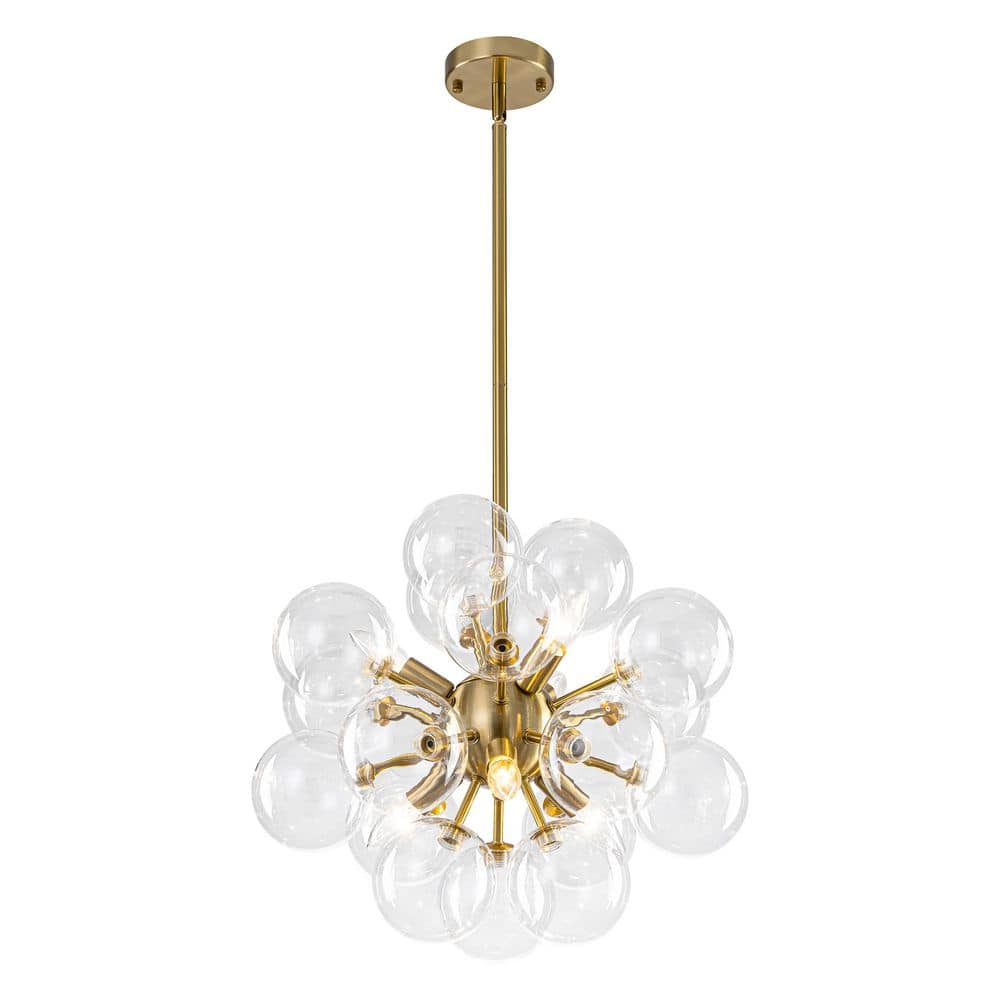 6-Light Brass Dining room Chandelier,Modern Pendant Light Fixture with Glass Globe Shades for Living Room Kitchen Island price history on PriceWatchPro
