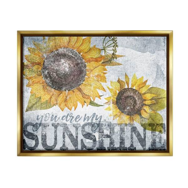 you are my sunshine sunflower painting