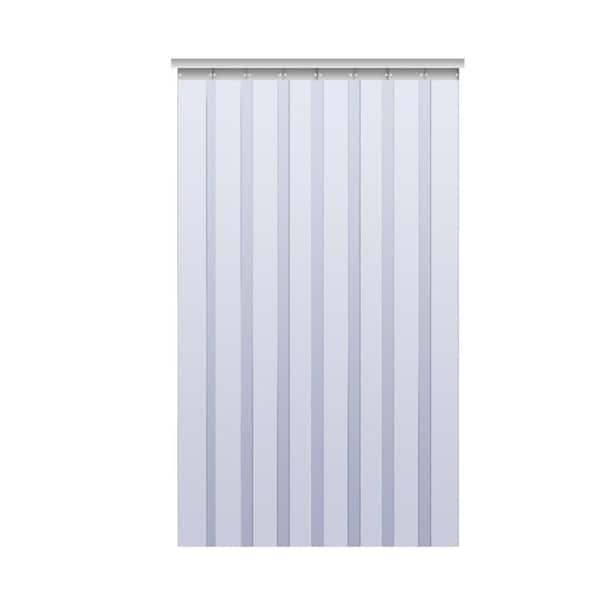 Helhom 48 in. x 84 in. Clear PVC Strip Door Kit, Winter Walk in