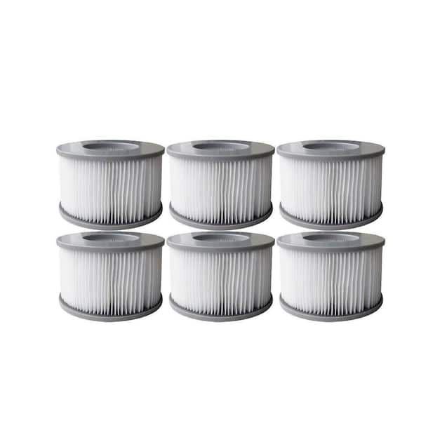 1 Pack of Filter Cartridge Plus Set for MSpa Series of Inflatable Hot tub and Spas (comes with 6 Filters)