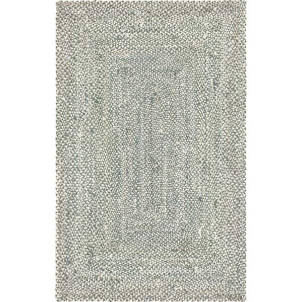 Braided Chindi Gray 5 ft. x 8 ft. Area Rug