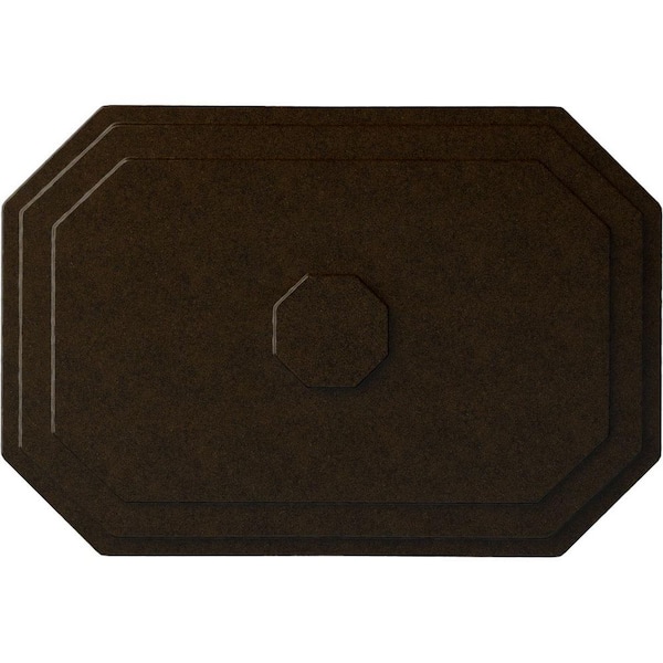 Ekena Millwork 25-1/4 in. W x 17-1/4 in. H x 1-3/4 in. Felix Urethane Ceiling Medallion, Bronze