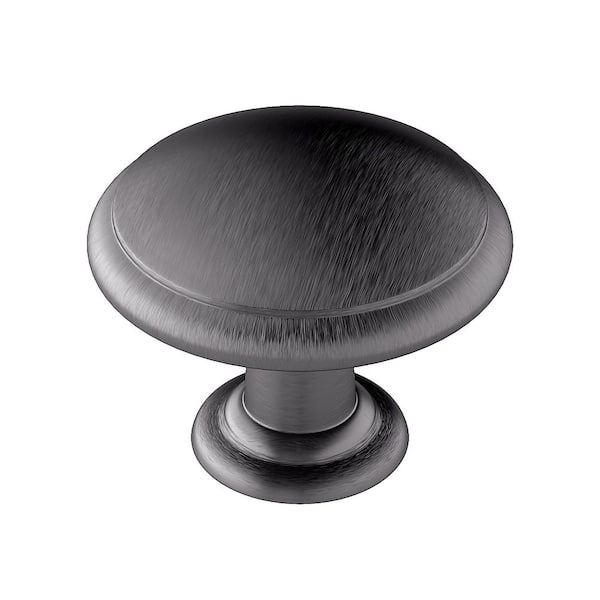 Richelieu Hardware Esterel Collection 1-3/16 in. (30 mm) Antique Nickel Transitional Cabinet Knob