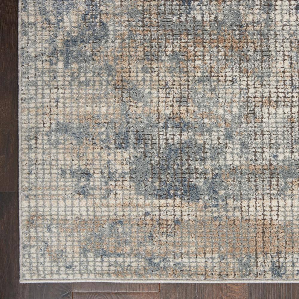 Concerto Abstract Blue & Beige Hand-Knotted Rug