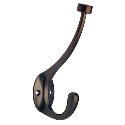 Wall Mounted Hooks - Bronze - The Home Depot