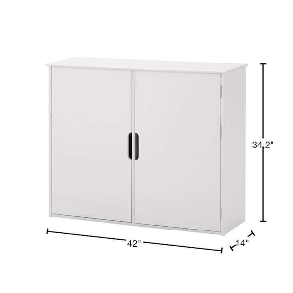 StyleWell Craft White Storage Hutch JS-3417-A - The Home Depot