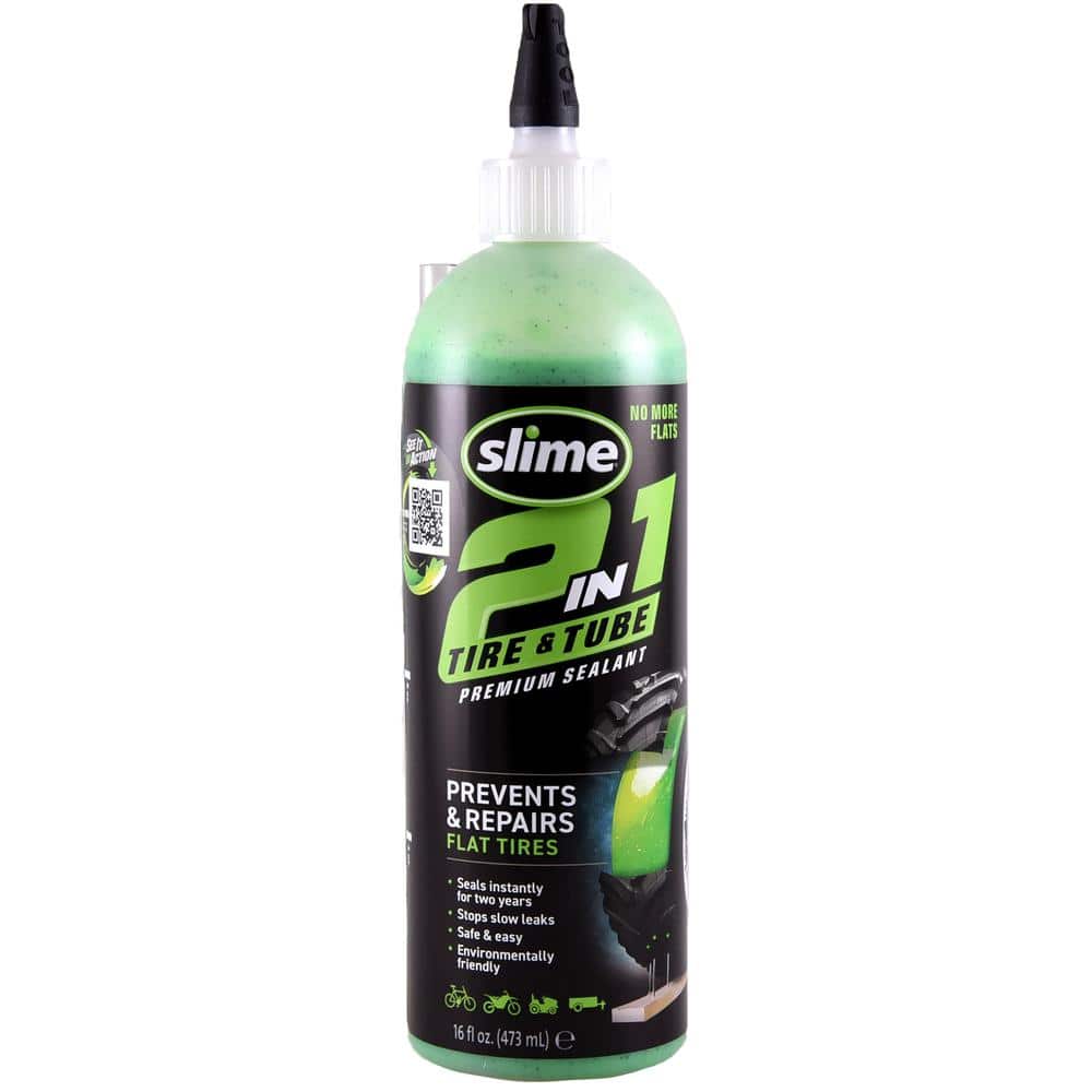 Slime 2-in-1 Tire Sealant for Tube and Tubeless Tires 16 oz. 10193 ...