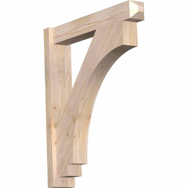 Ekena Millwork 6 in. x 34 in. x 30 in. Douglas Fir Imperial Craftsman Smooth Outlooker