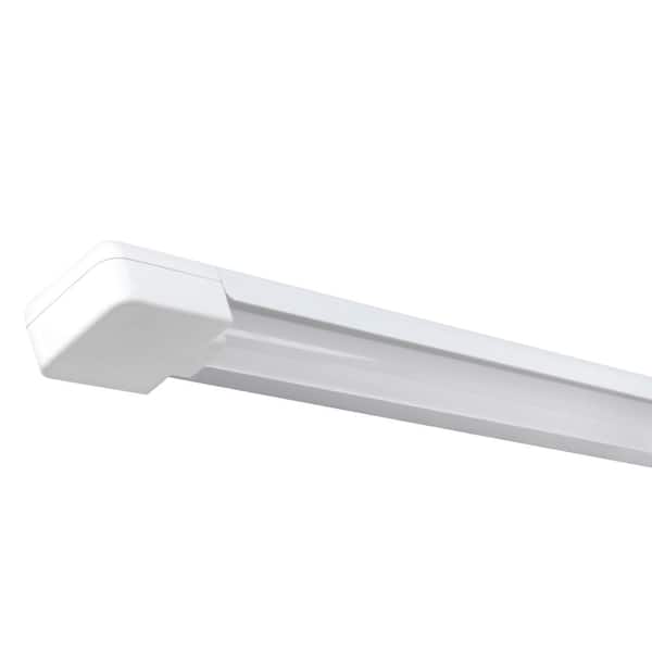 Commercial Electric 1 Light 4000K 3 ft White Integrated LED Shop Light with 5 
