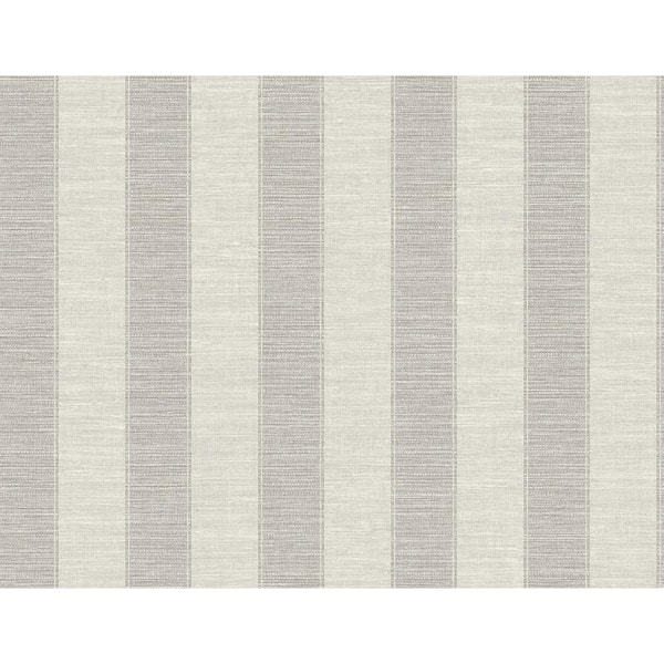 CASA MIA Grey Texture Stripes Paper Non Pasted Strippable Wallpaper Roll (Cover 60.75 sq. ft.)