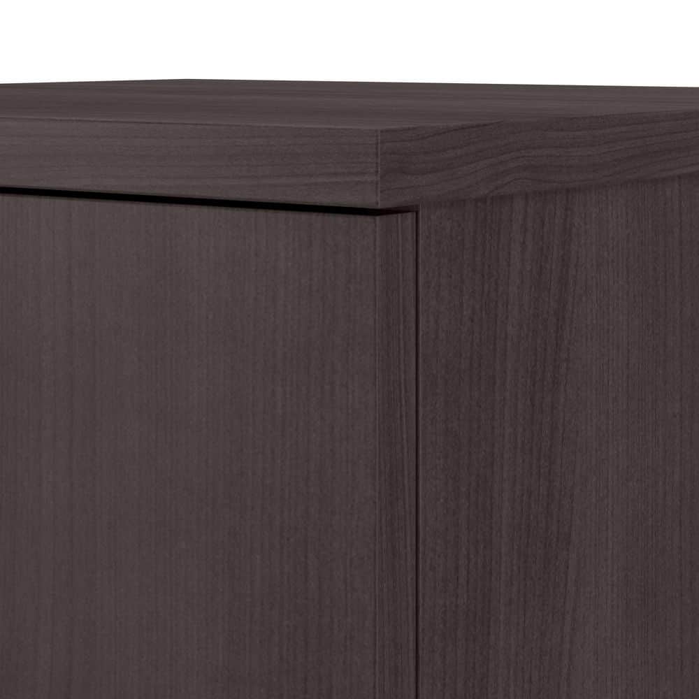 Storm Gray 34-Inch Freestanding Office Storage Cabinet with Adjustable Shelves