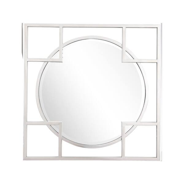 Camden Isle Kinney 33 in. H x 33 in. W Casual Square Framed Floating Accent Mirror