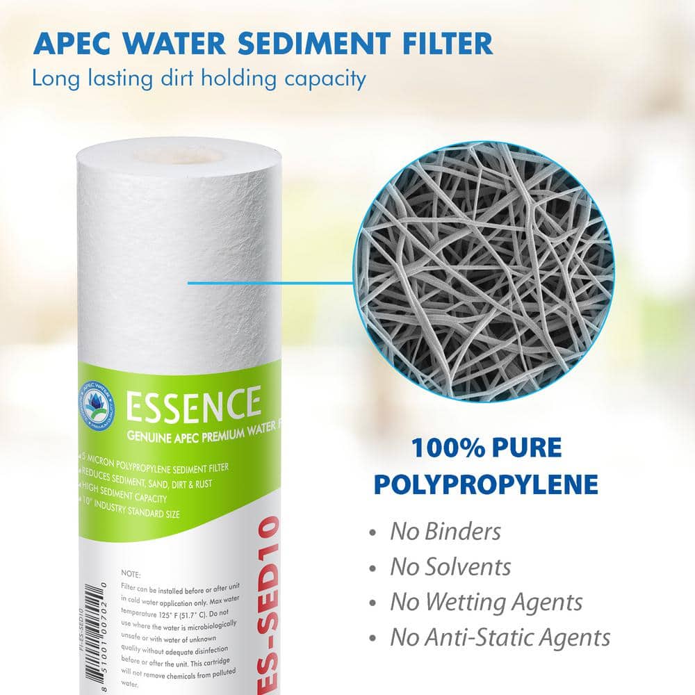 High Capacity 10-Inch Replacement Water Filter Set