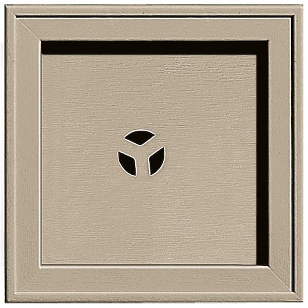 Builders Edge 7.75 in. x 7.75 in. #085 Clay Recessed Square Universal Mounting Block