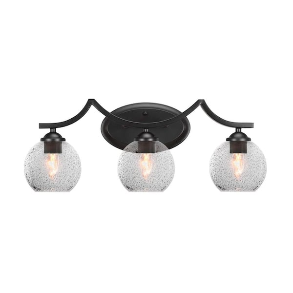 Unbranded Cleveland 23 in. 2-Light Matte Black Vanity Light
