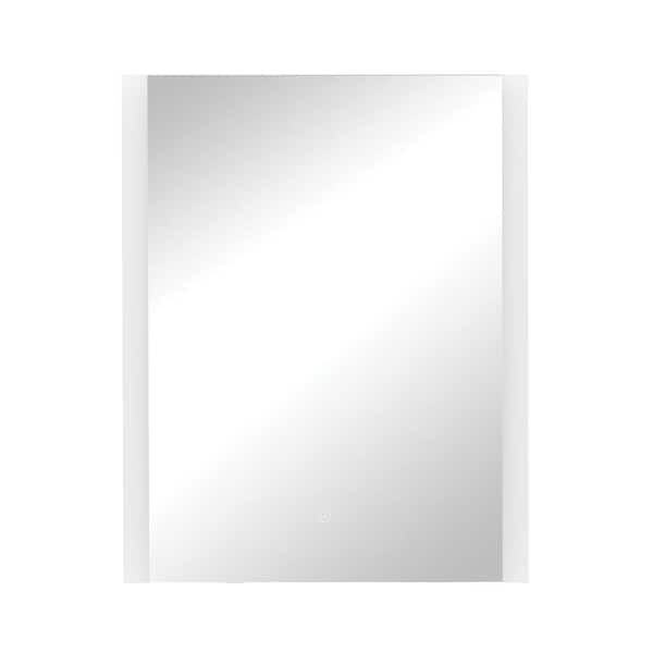 Tosca 24 in. x 30 in. Single Frameless Fixed Color Temp LED Wall Mirror with Anti-Fog Glass