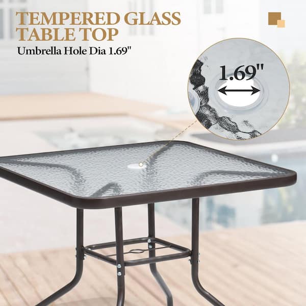 fold up patio table umbrella hold Folding Camping Picnic with Seats/Umbrella Hole, Card Suitcase Table,Picnic Benches, Outdoor Table for Patio,Picnic Table Set with Bench,One Piece Folding Table and Chair for Courtyard : Patio, Lawn Crafted from solid Tangkula 6 Pieces Folding Patio