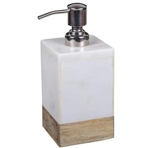 Taj Elite Natural Marble and Mango Wood Liquid Soap Dispenser